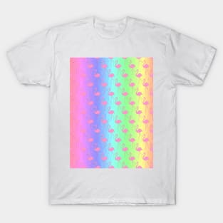 Rainbows And Flamingos T-Shirt